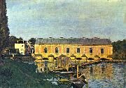 Alfred Sisley Maschinenhaus der Pumpe in Marly painting